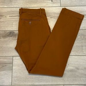 Men’s J Crew stretch chino in rust brown Size 30x32 Style 484 Slim